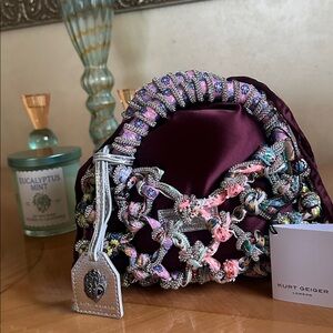 Kurt Geiger Multicolor Satin Clutch